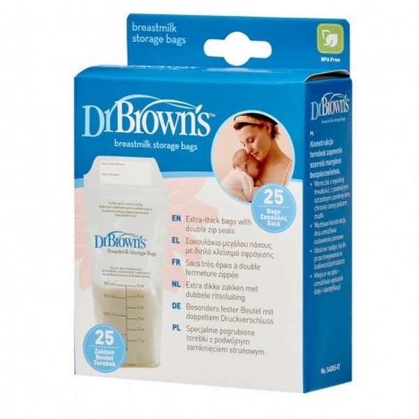 Продукт Dr. Brown’s - Торбички за кърма 180ml 25 бр. - 0 - BG Hlapeta
